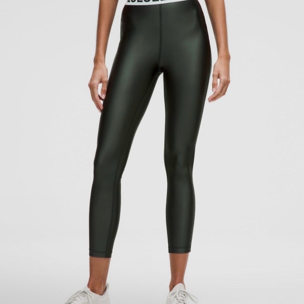Lululemon Satin Shine HR Train Tight 25.5” Rainforest Green